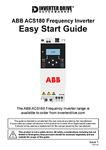 ABB ACS180 Easy Start Guide