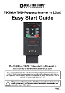 TECDrive TDi20 Easy Start Guide (to 2.2kW)