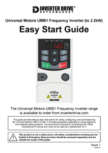 Universal Motors UMB1 Easy Start Guide (to 2.2kW)