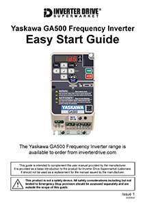Yaskawa GA500 Easy Start Guide