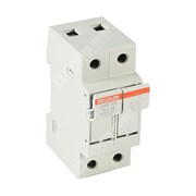 Photo of Mersen (Ferraz) - 2P 32A Fuse Holder &amp; Power Circuit Off-Load Isolator for Single 10mm x 38mm Fuse - CMS102