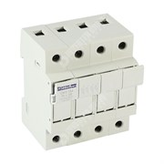 Photo of Mersen (Ferraz) - 4P 32A Fuse Holder &amp; Power Circuit Off-Load Isolator for Single 10mm x 38mm Fuses - CMS104