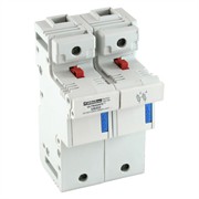 Photo of Mersen US22 2 Pole Fuse Holder suitable for 22mm x 58mm Barrel Fuses to 125A