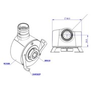 Photo of Radio Energie 1024ppr HTL Encoder Kit, 14mm Blind Hollow Shaft, Small Restraint &amp; M23 Connector