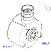 Photo of Radio Energie 2048ppr HTL Encoder, 14mm Hollow Shaft, M23 Connector
