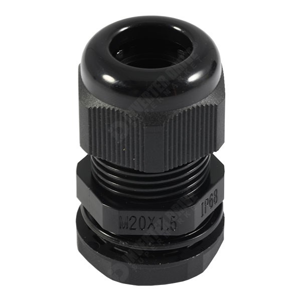 Photo of M16 Nylon Gland and Locknut for 4mm to 10mm Diameter Cables