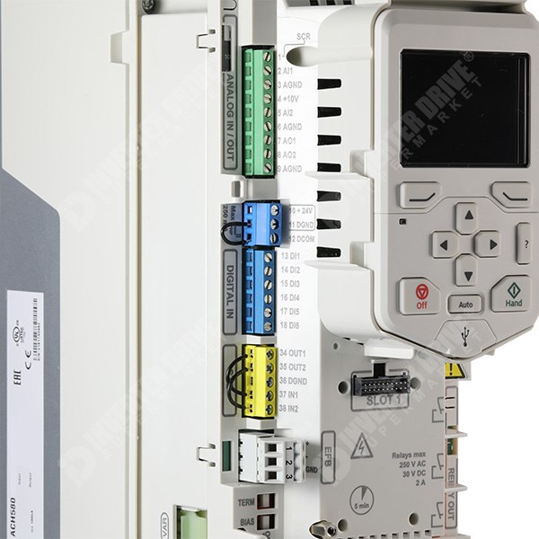 Photo of ABB ACH580 HVAC IP21 1.5kW 400V 3ph AC Inverter Drive, DBr, STO, C2 EMC