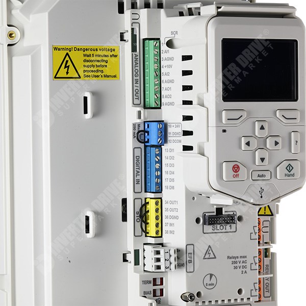 Photo of ABB ACH580 HVAC IP21 30kW (58A) 400V 3ph AC Inverter Drive, STO, C2 EMC