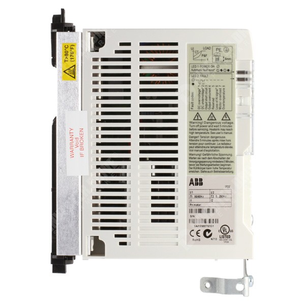 Photo of ABB ACS55 0.18kW 115V 1ph to 230V 3ph AC Inverter Drive, C2 EMC