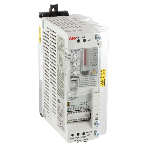 Photo of ABB ACS55 0.75kW 230V 1ph to 3ph AC Inverter Drive, Unfiltered