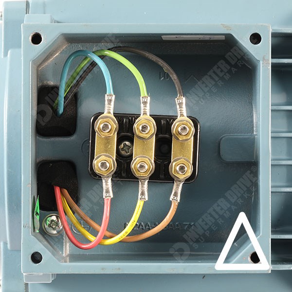 Photo of ABB IE2 0.37kW Aluminium Three Phase Motor 230V/400V 4 Pole 71 Frame B3