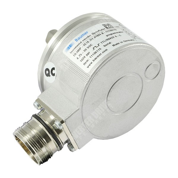 Photo of Baumer Encoder, TTL/HTL, 10mm Shaft, upto 65,536ppr, M23 Connector, Clamping Flange