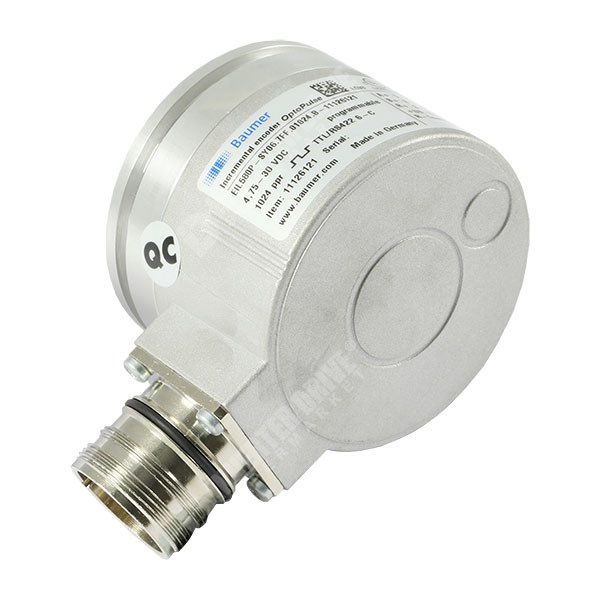Photo of Baumer Encoder, TTL/HTL, 6mm Shaft, upto 65,536ppr, M23 Connector, Synchro Flange