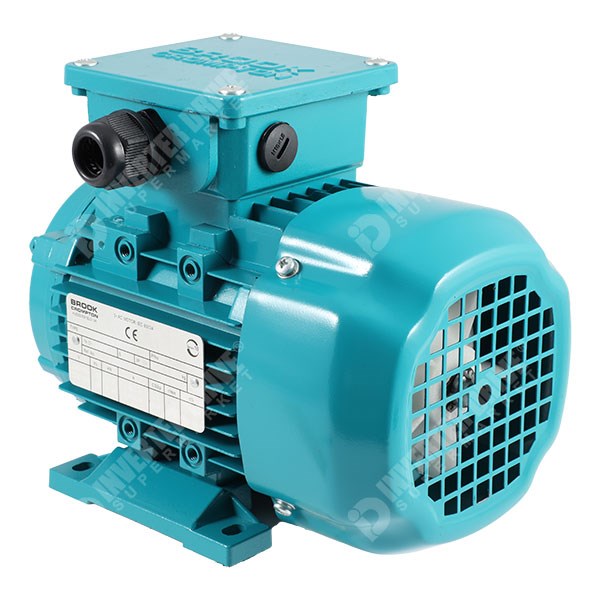 Photo of Brook Crompton Series 10 IE2 0.25kW Three Phase Motor 230V/400V 4 Pole 71 Frame B3