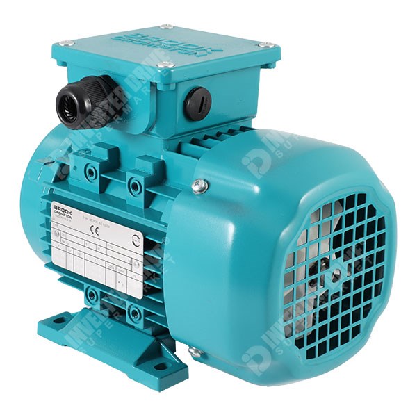 Photo of Brook Crompton Series 10 IE2 0.37kW Three Phase Motor 230V/400V 2 Pole 71 Frame B34