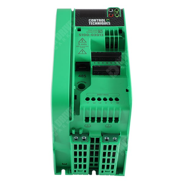 Photo of CT Commander S100 IP20 2.2kW 230V 1ph to 3ph AC Inverter Drive, C3 EMC