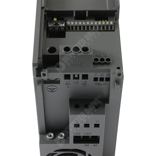 Photo of Danfoss FC 51 Micro 1.5kW 230V 1ph to 3ph AC Inverter Drive, HMI, Pot, DBr, C2 EMC
