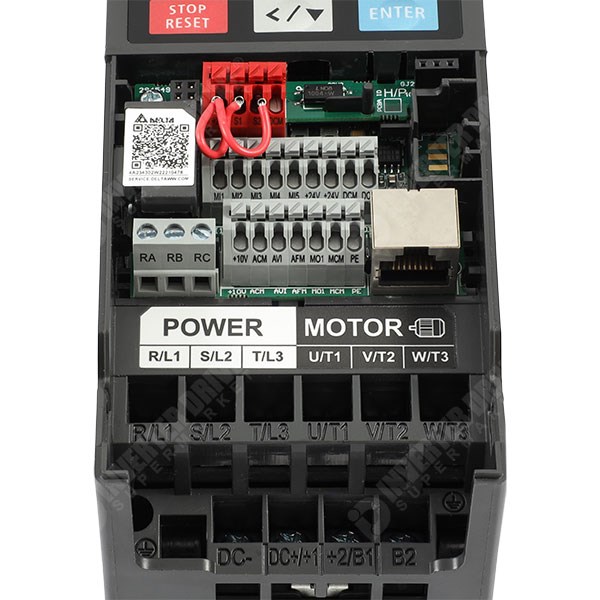 Photo of Delta ME300 IP20 0.1kW 230V 1ph to 3ph AC Inverter DBr, STO, C2 EMC