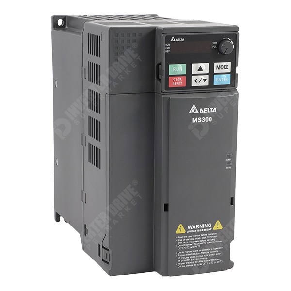 Photo of Delta MS300 IP20 5.5kW 400V 3ph AC Inverter, DBr, STO, C2 EMC