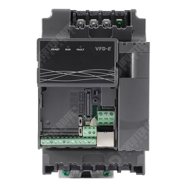 Photo of Delta VFD-E 1.5kW 230V 1ph to 3ph IP20 AC Inverter Drive, DBr, C2 EMC
