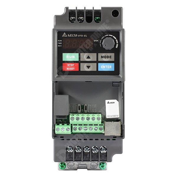 Photo of Delta VFD-EL IP20 0.37kW 400V 3ph AC Inverter Drive, C2 EMC
