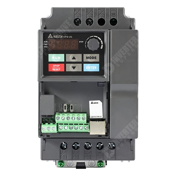 Photo of Delta VFD-EL 1.5kW 230V 1ph to 3ph IP20 AC Inverter Drive, C2 EMC