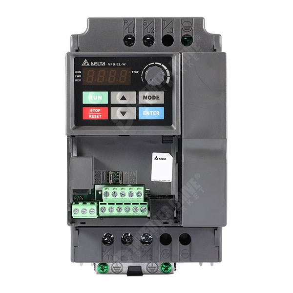 Photo of Delta VFD-EL-W-1 1.5kW 230V 1ph to 3ph Compact IP20 AC Inverter Drive, Unfiltered