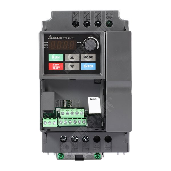 Photo of Delta VFD-EL-W-1 2.2kW 400V 3ph Compact IP20 AC Inverter Drive, Unfiltered