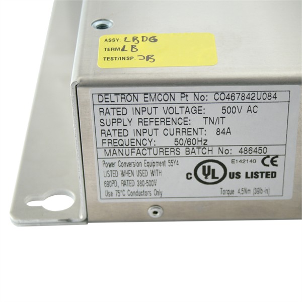 Photo of Parker SSD CO467842U084 EMC Filter to 84A for 690P in frame size D