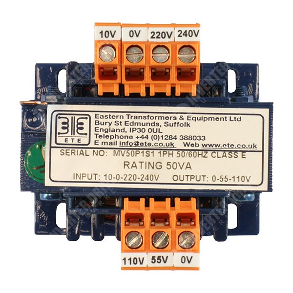 Photo of ETE - Control Circuit Transformer - 240V/110V 50VA 