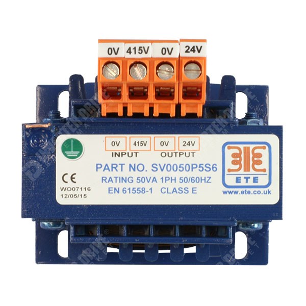 Photo of ETE - Control Circuit Transformer - 415V/24V 50VA 