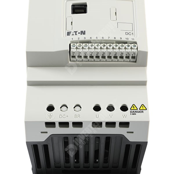 Photo of Eaton DC1 IP20 2.2kW 3ph 400V AC Inverter, DBr, C2 EMC