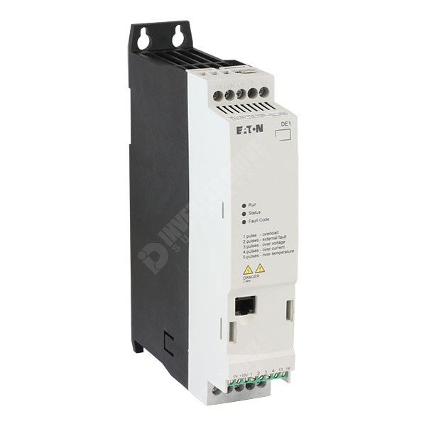 Photo of Eaton DE1 0.25kW 230V 1ph to 3ph AC Inverter Drive C1 EMC