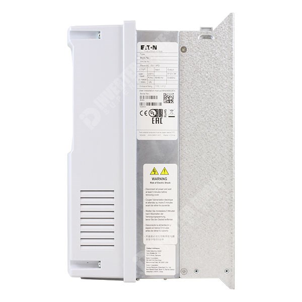 Photo of Eaton DG1 IP21 0.75kW/1.1kW 400V 3ph AC Inverter Drive, DBr, STO, C2 EMC