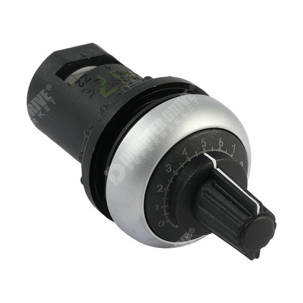 Photo of Single Turn 10k IP66 Potentiometer, Knob and Dial for 22mm Hole