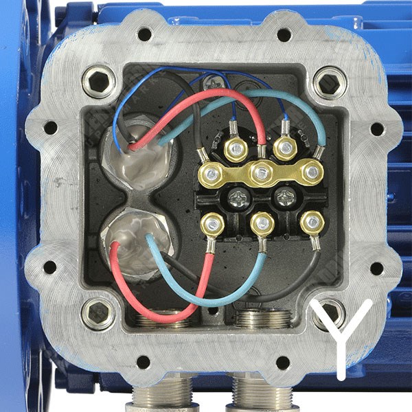 Photo of Elprom 0.75kW Aluminium ATEX  Zone 21 Three Phase Motor 230V/400V 4 Pole 80 Frame B35