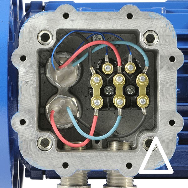 Photo of Elprom 0.75kW Aluminium ATEX  Zone 21 Three Phase Motor 230V/400V 4 Pole 80 Frame B35