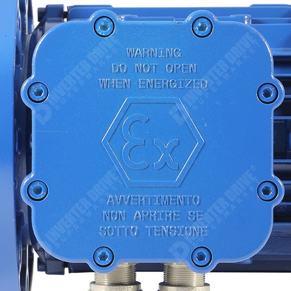 Photo of Elprom 0.75kW Aluminium ATEX  Zone 21 Three Phase Motor 230V/400V 4 Pole 80 Frame B35