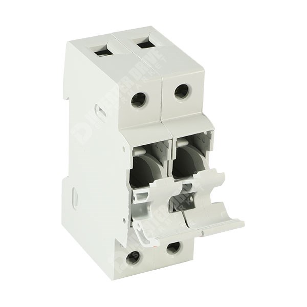 Photo of Mersen (Ferraz) - 2P 32A Fuse Holder &amp; Power Circuit Off-Load Isolator for Single 10mm x 38mm Fuse - CMS102