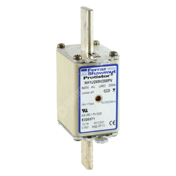 Photo of Mersen 200A 690Vac NH1 aR High Speed Fuse