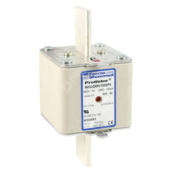 Photo of Mersen 1000A 690Vac NH3 aR High Speed Fuse