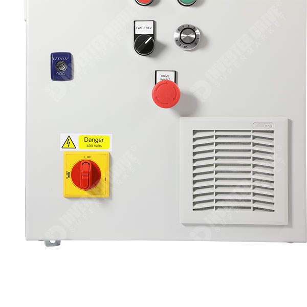 Photo of IDS Easy Start Panel ESP01 5.5kW 400V 3ph Parker AC10 in IP54 Enclosure, C3 EMC Filter