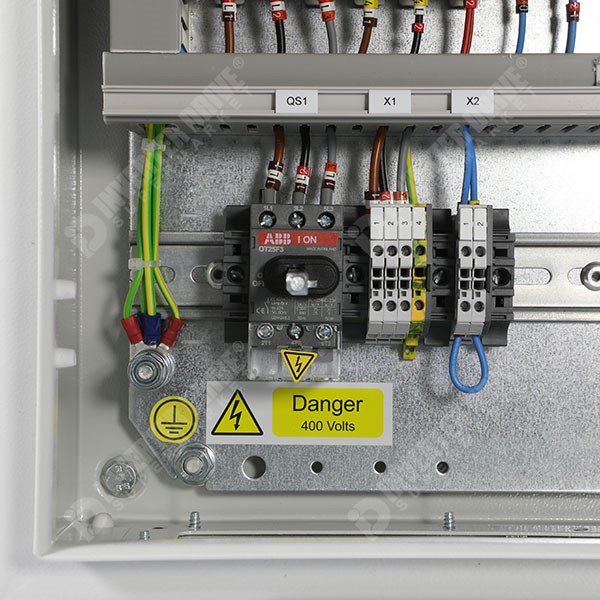 Photo of IDS Easy Start Panel ESP01 5.5kW 400V 3ph Parker AC10 in IP54 Enclosure, C3 EMC Filter