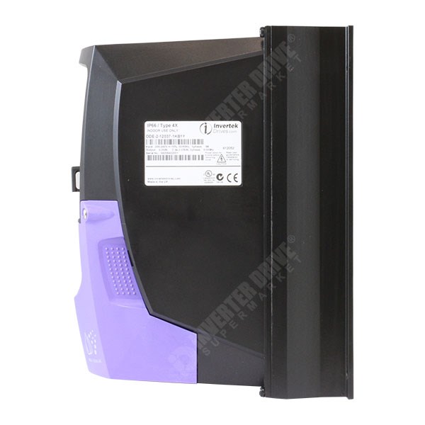 Photo of Invertek Optidrive E2 IP66 0.5HP 115V 1ph to 230V 3ph AC Inverter, SW, Unfiltered