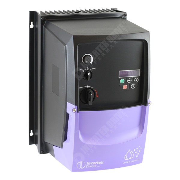 Photo of Invertek Optidrive E2 IP66 7.5kW 400V 3ph AC Inverter Drive, SW, C2 EMC