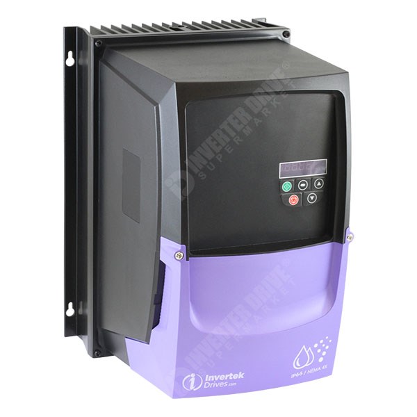 Photo of Invertek Optidrive E2 IP66 4kW 230V 1ph to 3ph AC Inverter Drive, Unfiltered