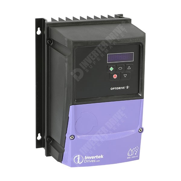 Photo of Invertek Optidrive E3 IP66 Indoor/Outdoor 1.5kW 230V 1ph to 3ph AC Inverter, C1 EMC