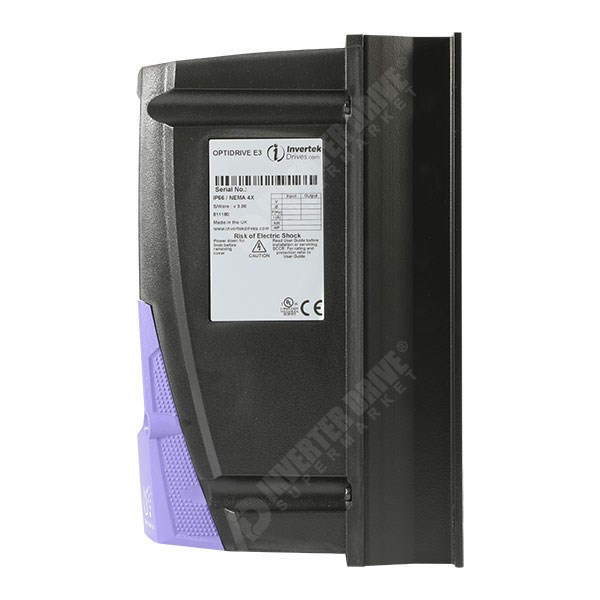 Photo of Invertek Optidrive E3 IP66 Indoor/Outdoor 1.5kW 230V 1ph to 3ph AC Inverter, C1 EMC