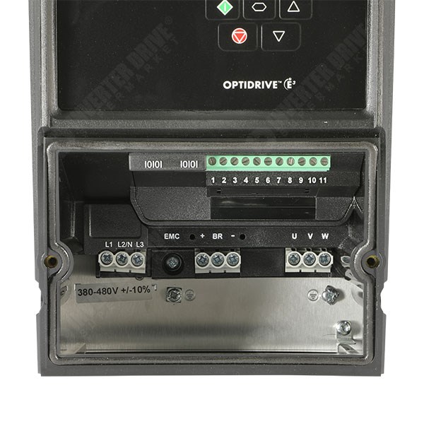 Photo of Invertek Optidrive E3 IP66 Indoor/Outdoor 1.5kW 400V 3ph AC Inverter, DBr, C1 EMC