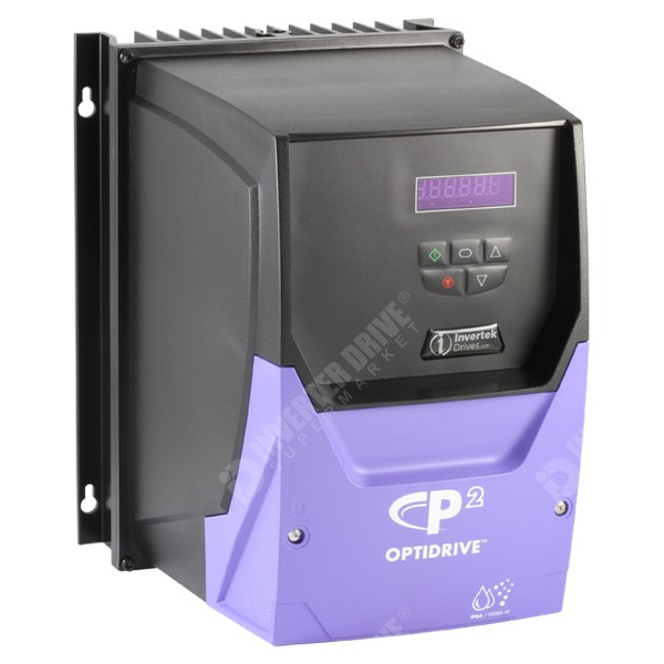 Photo of Invertek Optidrive P2 IP66 0.75kW 400V 3ph - AC Inverter Drive, DBr, STO, C2 EMC